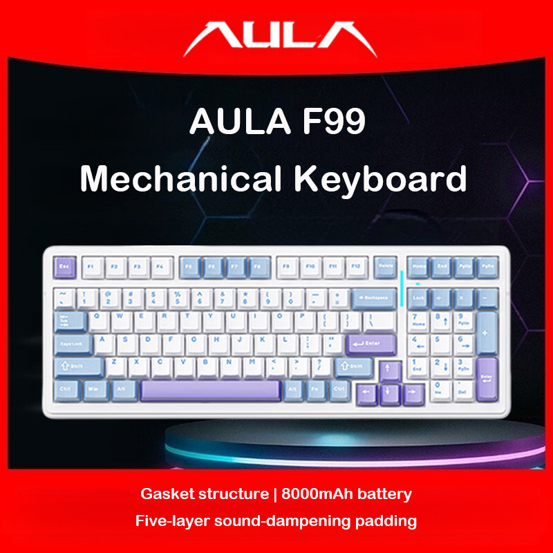 Gaming Keyboard Nearby - Klawiatura mechaniczna AULA F99, tryb potrójny